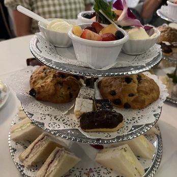 Tea Rose Garden - Food display. - Tea Rooms Near Me - Pasadena, California