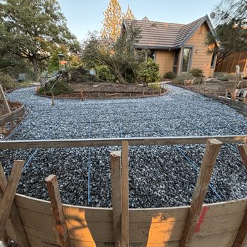 CP Concrete - Forms are up- used rebar & gravel, addressed drainage issues & electrical prep. - Masonry/Concrete Near Me
