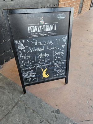 Menu photo 2 Stowaway Tustin, CA