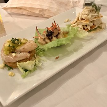 Tableau - Demi Royale appetizer: gulf shrimp remoulade, truffle crab claws and crabmeat ravigote - Cajun/Creole Near Me - New Orleans, Louisiana