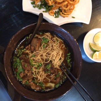 Noodlehead - Calamari + D1. Beef Brisket Noodle - Asian Fusion Near Me - Las Vegas, Nevada Noodlehead - Calamari + D1. Beef Brisket Noodle - Asian Fusion Near Me - Las Vegas, Nevada