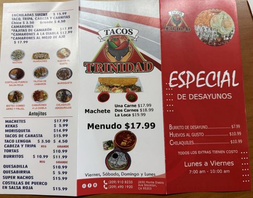 Menu photo 2 Tacos Trinidad Stockton, CA Menu photo 2 Tacos Trinidad Stockton, CA