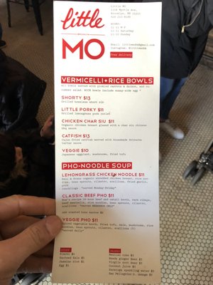 Menu photo 5 Little Mo Brooklyn, NY