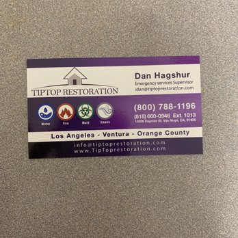 TipTop Restoration - Dan - Damage Restoration Near Me - Van Nuys, California TipTop Restoration - Dan - Damage Restoration Near Me - Van Nuys, California