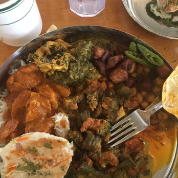 Chai Pani - Butter chicken, okra with tomatoes - Indian Near Me - Decatur, Georgia Chai Pani - Butter chicken, okra with tomatoes - Indian Near Me - Decatur, Georgia
