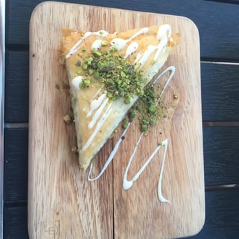 Blue Fig Cafe - Well made honey and pistachio baklava. Must have! - Mediterranean Near Me - Moorestown, New Jersey