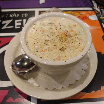 The Chicken or the Egg - New England Clam Chowder. Nice and thick - Breakfast & Brunch Near Me - Beach Haven, New Jersey The Chicken or the Egg - New England Clam Chowder. Nice and thick - Breakfast & Brunch Near Me - Beach Haven, New Jersey