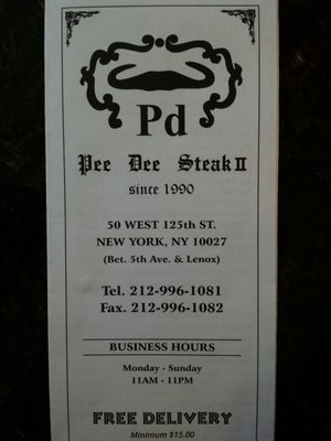 Menu photo 4 Pee Dee Steak House New York, NY Menu photo 4 Pee Dee Steak House New York, NY