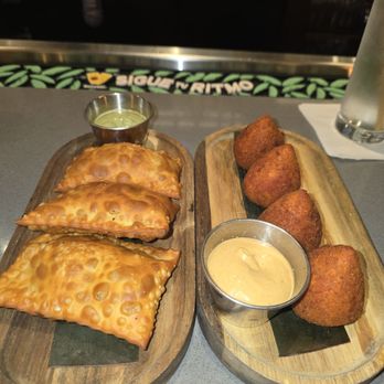 Brazico - Empanadas and whatever those delicious chicken bites are! Yum. - Brazilian Near Me - Amityville, New York