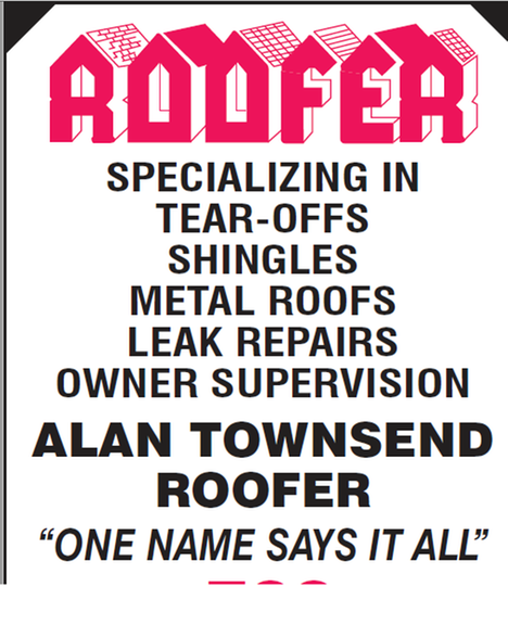 Slide of Alan Townsend Roofer