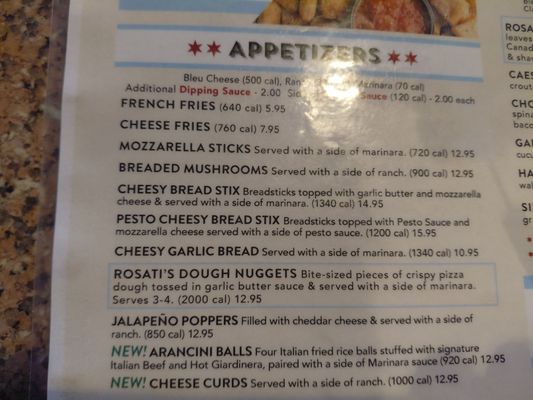 Menu photo 1 Rosati's Pizza Pub and Sports Bar San Diego, CA