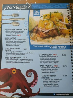 Menu photo 3 La Uno Cocina de Mar McAllen, TX Menu photo 3 La Uno Cocina de Mar McAllen, TX