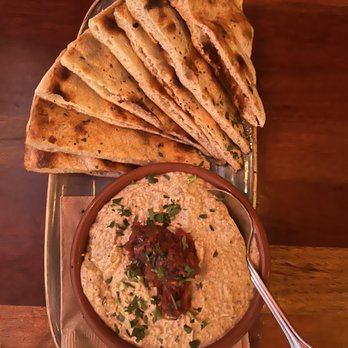 Von's 1000Spirits - Roasted Eggplant Hummus** - New American Near Me - Seattle, Washington Von's 1000Spirits - Roasted Eggplant Hummus** - New American Near Me - Seattle, Washington