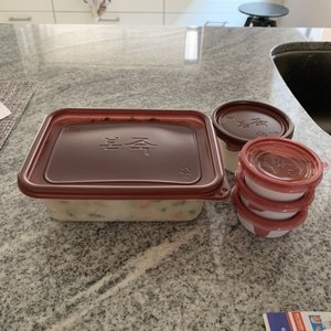 Photo of BonJuk - Los Angeles, CA, United States. The to go set up. Yes, comes with chopstick, spoon and napkin as well.