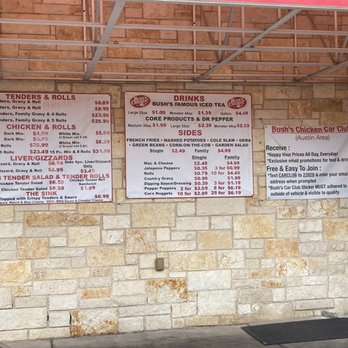 Bush's Chicken - Cedar Park - Menu 8/7/22 - Fast Food Near Me - Cedar Park, Texas Bush's Chicken - Cedar Park - Menu 8/7/22 - Fast Food Near Me - Cedar Park, Texas