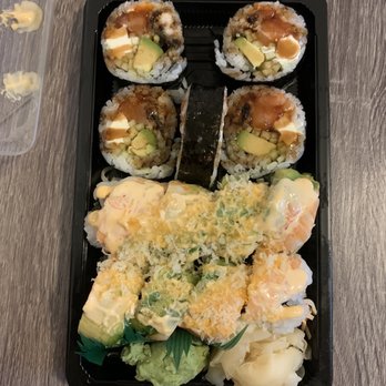 Diners 2+1 - They combined two rolls into one container. All of this cost $25. - Sushi Bars Near Me - Pittsburgh, Pennsylvania