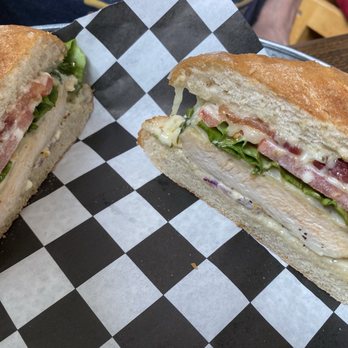Happy Poochie Eatery - Chicken bacon ranch sandwich (Clucker?) - Salad Near Me - Benton Harbor, Michigan