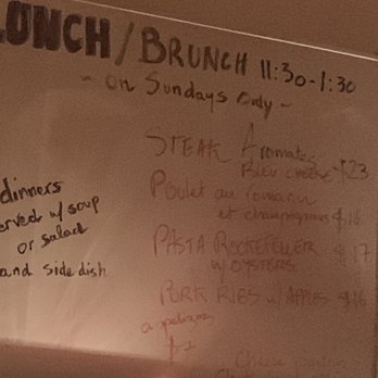 Le Petit Cafe - The menu they had for today. - French Near Me - Bloomington, Indiana