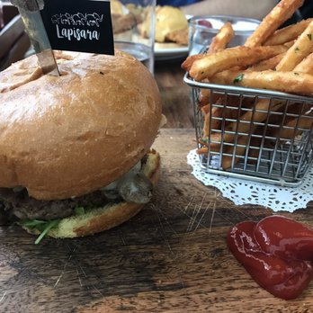 Lapisara Eatery - Burger and fries omggggg!! - Breakfast & Brunch Near Me - San Francisco, California