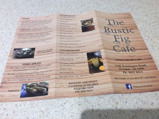 Menu photo 6 The Rustic Fig Cafe Adelaide, SA Menu photo 6 The Rustic Fig Cafe Adelaide, SA