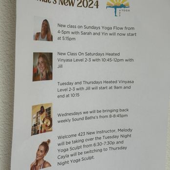 423 Yoga - Special events and changes - Yoga Near Me - Redondo Beach, California