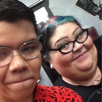 JuL Head Piercing - After piercing selfie with Boge she's a really great piercer(?) - Jewelry Near Me - Alhambra, California