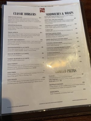 Menu photo 8 The Station - Bernardsville Bernardsville, NJ