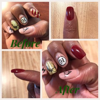 Lynn Today Nails - ***All designs are from a previous salon but you can see the "chunk" of gel polish missing in top right pic compared to the SNS fix after - Nail Salons Near Me - San Leandro, California Lynn Today Nails - ***All designs are from a previous salon but you can see the "chunk" of gel polish missing in top right pic compared to the SNS fix after - Nail Salons Near Me - San Leandro, California
