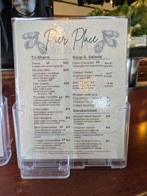 Menu photo 1 Pier Place Point Arena, CA