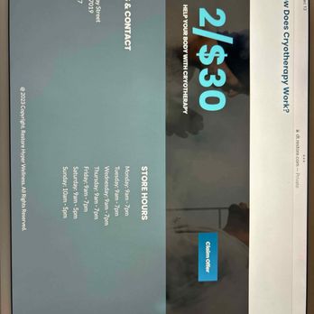 Restore Hyper Wellness - This is what I saw online on 12/13/23 - Cryotherapy Near Me - Houston, Texas Restore Hyper Wellness - This is what I saw online on 12/13/23 - Cryotherapy Near Me - Houston, Texas