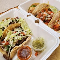 Royal Taco - (3) shrimp tacos (3) carne asada tacos