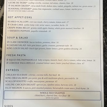 Tides - Desert menu - Seafood Near Me - Danville, California Tides - Desert menu - Seafood Near Me - Danville, California