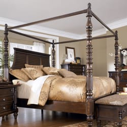Rooms for Less - Queen Canopy Bed $899.