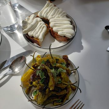 Misi - Charred Peppers, Whipped Ricotta Crostini. - Italian Near Me - Brooklyn, New York Misi - Charred Peppers, Whipped Ricotta Crostini. - Italian Near Me - Brooklyn, New York