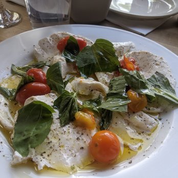 Pizzeria Bianco - Handmade Mozzarella Salad ($13) - 4 stars. Very fresh ingredients! Tue lunch 2023-04-18 - Pizza Near Me - Phoenix, Arizona