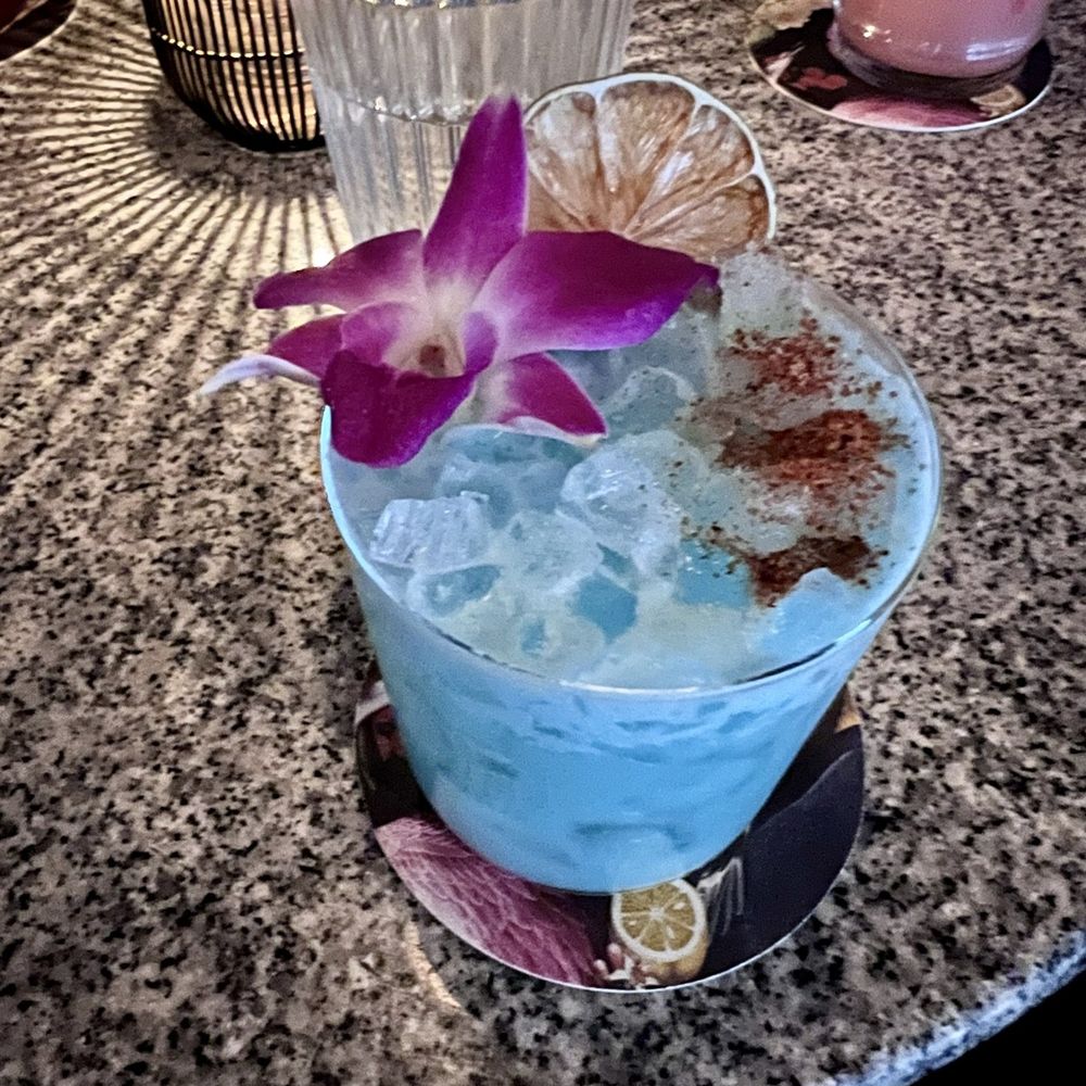 Citrus & Cane - Blue drink - Cocktail Bars Near Me - Victoria, British Columbia
