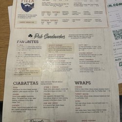 Shawn's Irish Tavern - Menu