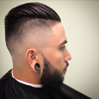 High Skin Fade Comb Back Yelp
