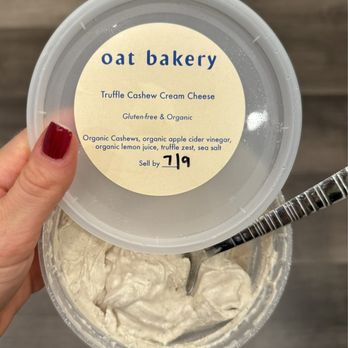 Oat Bakery - Truffle cashew cream cheese - Organic Stores Near Me - Santa Barbara, California Oat Bakery - Truffle cashew cream cheese - Organic Stores Near Me - Santa Barbara, California