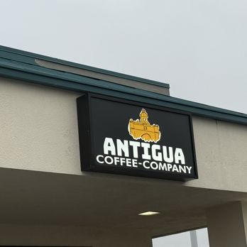 Antigua Coffee - Sign. Don't be put off that this sweet coffee shop is in the parking lot adjacent to Fred Meyer. - Coffee & Tea Near Me - Meridian, Idaho Antigua Coffee - Sign. Don't be put off that this sweet coffee shop is in the parking lot adjacent to Fred Meyer. - Coffee & Tea Near Me - Meridian, Idaho