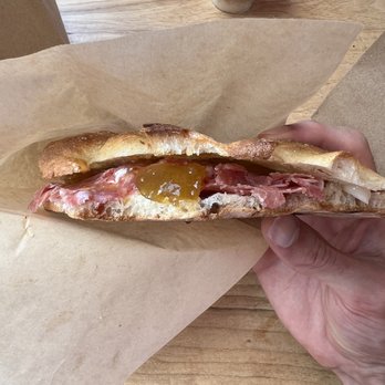 Bread and Salt - Fig, Gorgonzola, and Salami sandwich - Pizza Near Me - Jersey City, New Jersey
