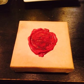 Robba da Matti - This is how they present your check. This beautiful little box very nice touch - Italian Near Me - Vancouver, British Columbia Robba da Matti - This is how they present your check. This beautiful little box very nice touch - Italian Near Me - Vancouver, British Columbia