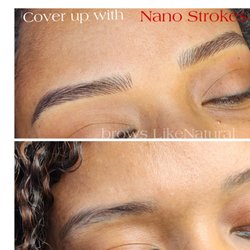 Brows LikeNatural - Cover up with Nano Strokes brows.