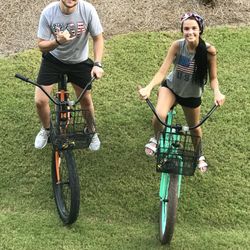 Happy Birthday America! Celebrating their freedom riding Fun Pug bicycles :)