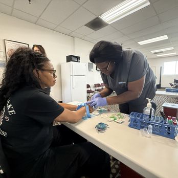 Phlebotomy Training Specialist - Artesia - Myself having my blood drawn from my hand. - Specialty Schools Near Me - Artesia, California Phlebotomy Training Specialist - Artesia - Myself having my blood drawn from my hand. - Specialty Schools Near Me - Artesia, California
