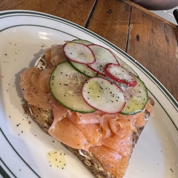 Oddfellows - Smoked Salmon Toast - Breakfast & Brunch Near Me - Dallas, Texas Oddfellows - Smoked Salmon Toast - Breakfast & Brunch Near Me - Dallas, Texas