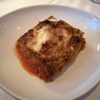 Mattone Ristorante - 12(!)-layer lasagna. The picture does not do it justice! They apparently use Parmesan and not riccota, which made it taste so delicious. - Italian Near Me - Sacramento, California