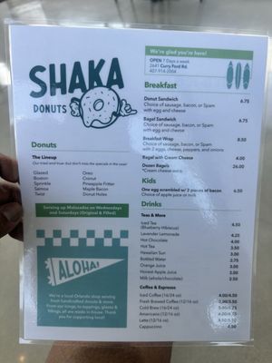 Menu photo 2 Shaka Donuts Orlando, FL