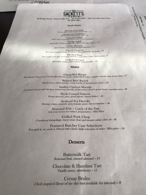 Menu photo 4 Sackett's Table Seneca Falls, NY