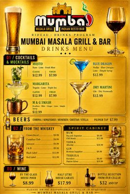 Menu photo 1 Mumbai Masala Grill Indian Restaurant - Rideau, Ottawa Ottawa, ON Menu photo 1 Mumbai Masala Grill Indian Restaurant - Rideau, Ottawa Ottawa, ON